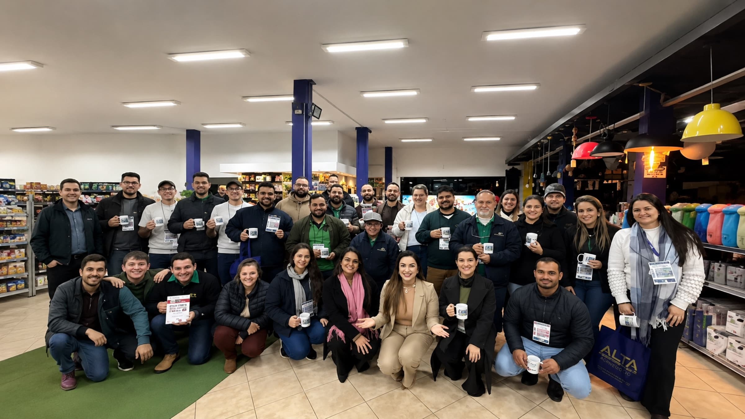 Equipe de cliente do agronegócio
