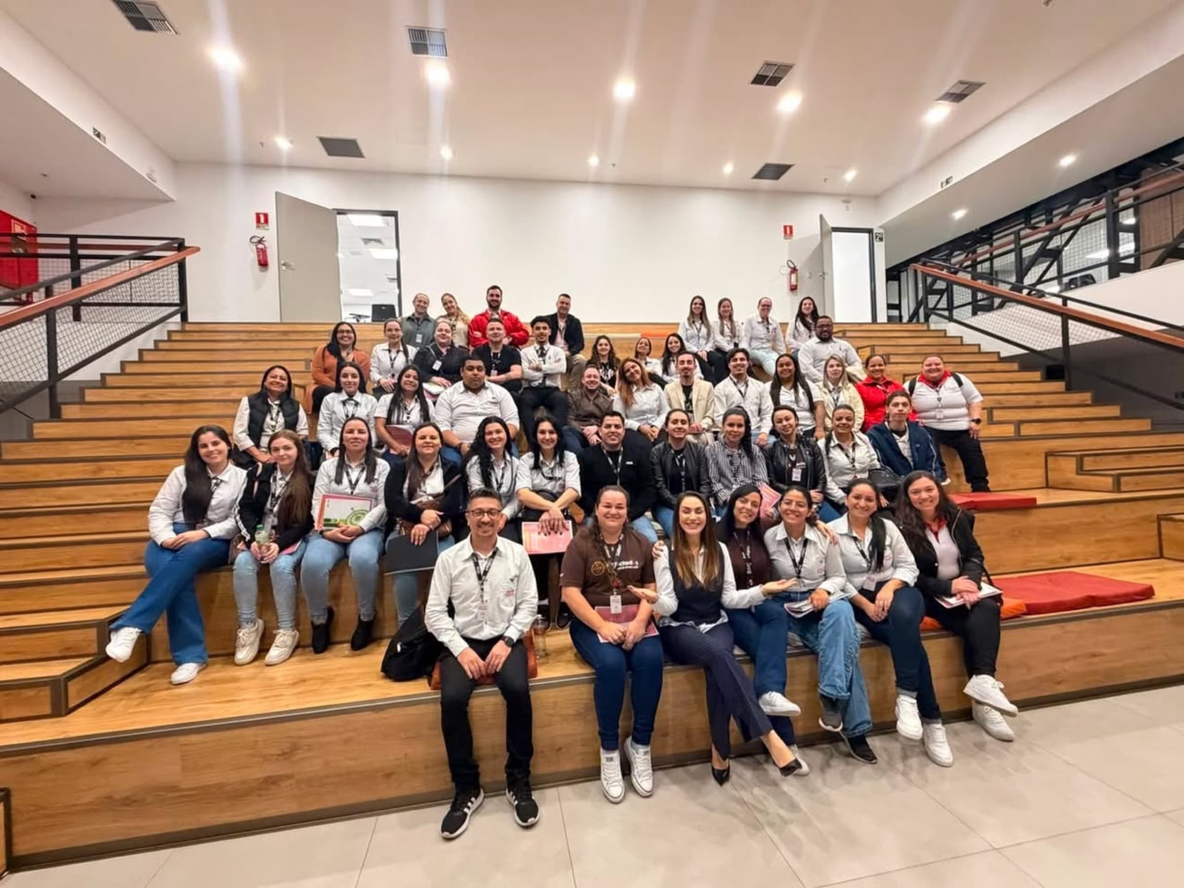 Turma reunida no auditório